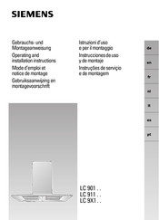 Siemens LC 9X1 Serie Instrucciones De Uso Y De Montaje