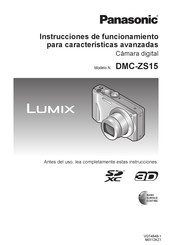 Panasonic Lumix DMC-ZS15 Instrucciones De Funcionamiento Para Características Avanzadas