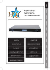 HQ AVSWITCH-70 Manual De Uso