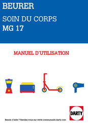 Beurer MG 17 Instrucciones Para El Uso