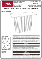 HENN SOLANA S424-128 Instrucciones De Montaje