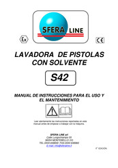 SFERA LINE S42 Manual De Instrucciones Para El Uso Y El Mantenimiento