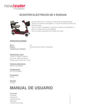 KY SCOOTER ELECTRICO 4 RUEDAS Manual De Usuario