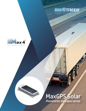 max tracker MaxGPS Solar Max 4 Manual De Instrucciones