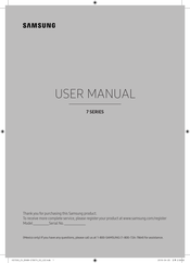 Samsung UN65KS7000 Manual Del Usuario