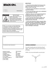 STACK-ON E-8-MB-E-S Instrucciones