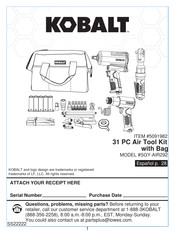 Kobalt SGY-AIR292 Manual Del Usuario