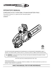 Lithium Earthwise LCS32412 Manual Del Operario