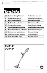 Makita DUR181RF Manual De Instrucciones