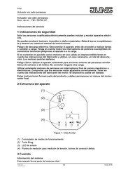 Jung eNet FM J 50700 UP Instrucciones De Servicio