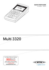 Xylem WTW Multi 3320 Guia De Inicio Rapido