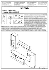 Forma Ideale SIENNA UP 00610 Instrucciones De Montaje