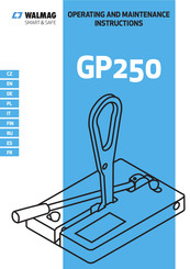 Walmag GP250 Instrucciones De Funcionamiento Y Mantenimiento