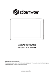 Denver TAQ-10383KBLUE/PINKTAQ-10383KPINK Manual De Usuario