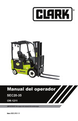 Clark SEC20-35 Manual Del Operador