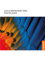 Lenovo IdeaPad S540-15IWL Guia Del Usuario