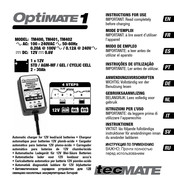 TecMate OptiMATE 1 TM401 Modo De Empleo