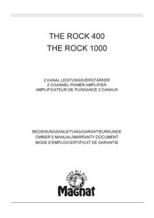 Magnat THE ROCK 1000 Manual Del Usuario