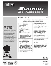 Weber Summit E-470 Manual Del Propietário