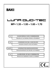 Baxi Luna Duo-Tec MP+ 1.50 Manual De Uso Destinado Al Usuario Y Al Instalador