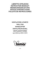 Bimar M004-L16D3F Folleto De Instrucciones