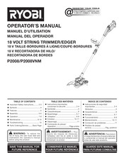 Ryobi P2008VNM Manual Del Operador