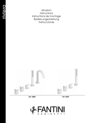 Fantini Rubinetti riviera 2465 riviera 2467 Instrucciones De Montaje