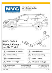 MVG 0974 A Instrucciones De Montaje