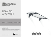 Palram Canopia NEO 3x4.5 Instrucciones De Montaje