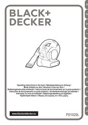 Black and Decker PD1020L Instrucciones De Funcionamiento