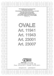Gessi OVALE 11943 Instrucciones De Montaje