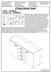 Forma Ideale ADDA 3K4F Instrucciones De Montaje