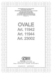 Gessi OVALE 11942 Instrucciones De Montaje