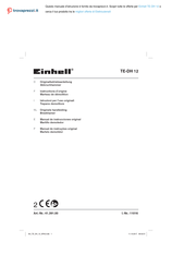 EINHELL 41.391.00 Manual De Instrucciones Original