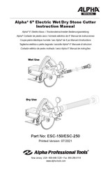 Alpha Professional Tools ESC-150 Manual De Instrucciones