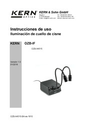 KERN and SOHN OZB-A4515 Instrucciones De Uso