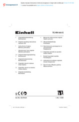 EINHELL TH-RH 800 E Manual De Instrucciones