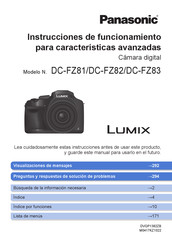 Panasonic Lumix DC-FZ82 Instrucciones De Funcionamiento Para Características Avanzadas