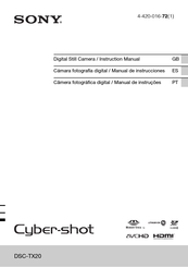 Sony Cyber-shot DSC-TX20 Manual De Instrucciones