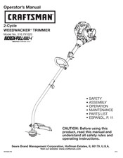 Craftsman WEEDWACKER 316.791020 Manual Del Operador