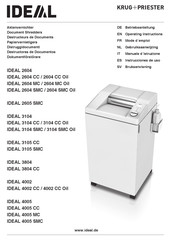 KRUG+PRIESTER IDEAL 3104 SMC Instrucciones De Uso