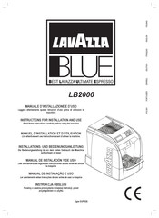 Lavazza BLUE LB2000 Manual De Instalación Y De Uso