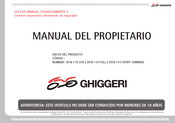 Ghiggeri VITA 110 FULL Manual Del Propietário