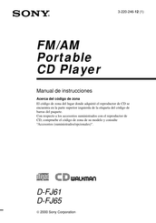 Sony D-FJ61 Manual De Instrucciones