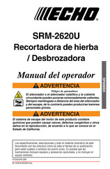 Echo SRM-2620U Manual Del Operador