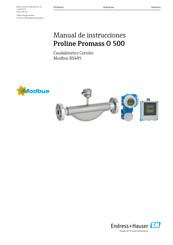 Endress+Hauser Proline Promass O 500 Manual De Instrucciones