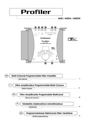 Johansson Profiler 6600 Manual De Usuario