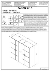 Forma Ideale CANON 5K1O UP 00641 Instrucciones De Montaje