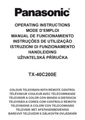 Panasonic TX-40C200E Manual De Funcionamiento