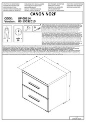 Forma Ideale CANON NO2F UP 00614 Instrucciones De Montaje